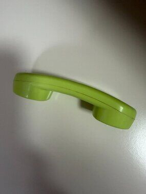 Vintage Green Plastic Toy Phone Handset